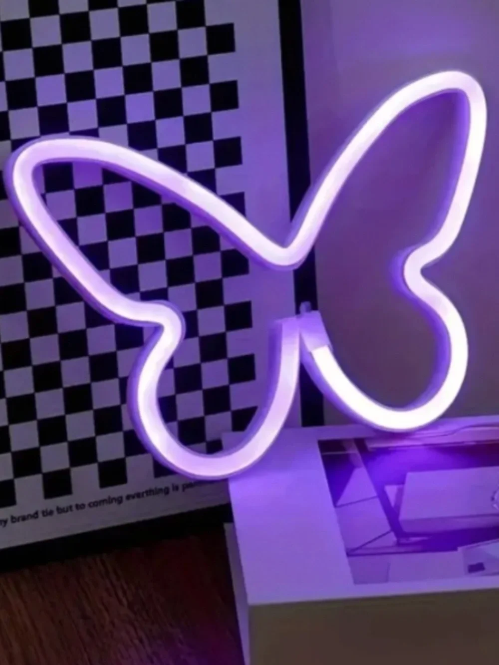 Purple Butterfly Neon Light Sign